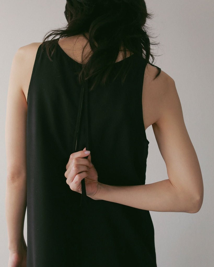 【anuke 2027 SS】Woolchambray Sleeveless Onepiece - 4月下旬頃発送 - Champdelarose