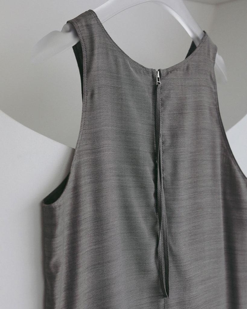 【anuke 2027 SS】Woolchambray Sleeveless Onepiece - 4月下旬頃発送 - Champdelarose