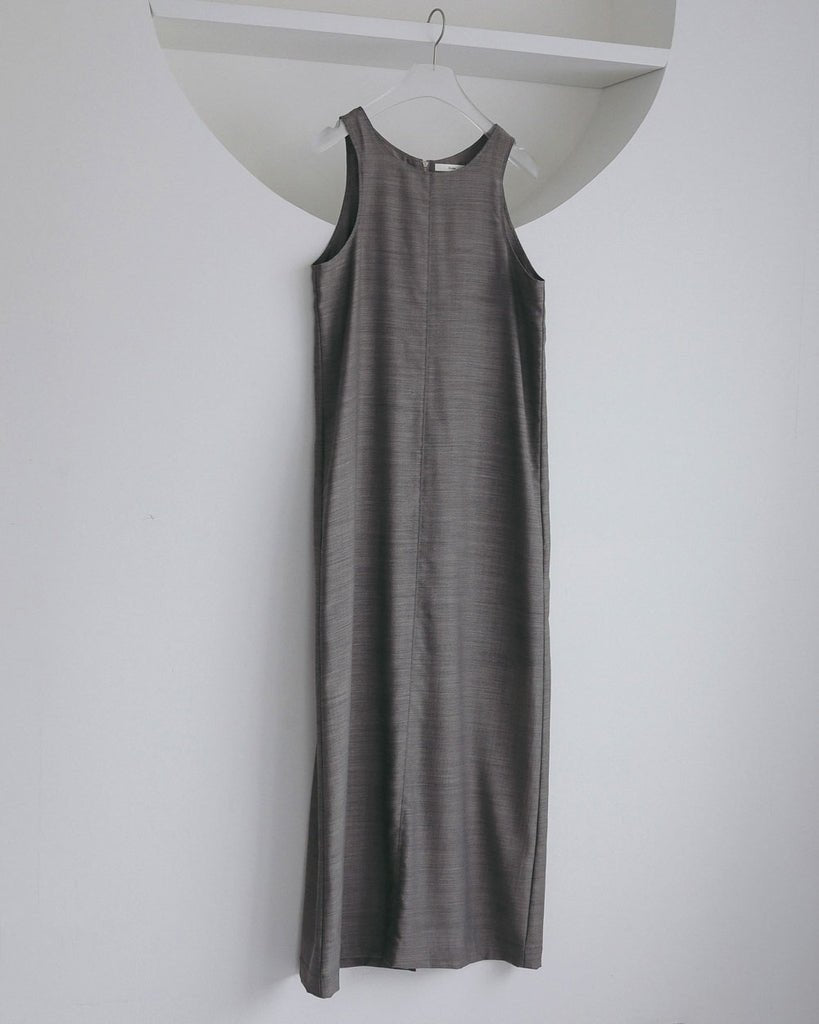【anuke 2027 SS】Woolchambray Sleeveless Onepiece - 4月下旬頃発送 - Champdelarose
