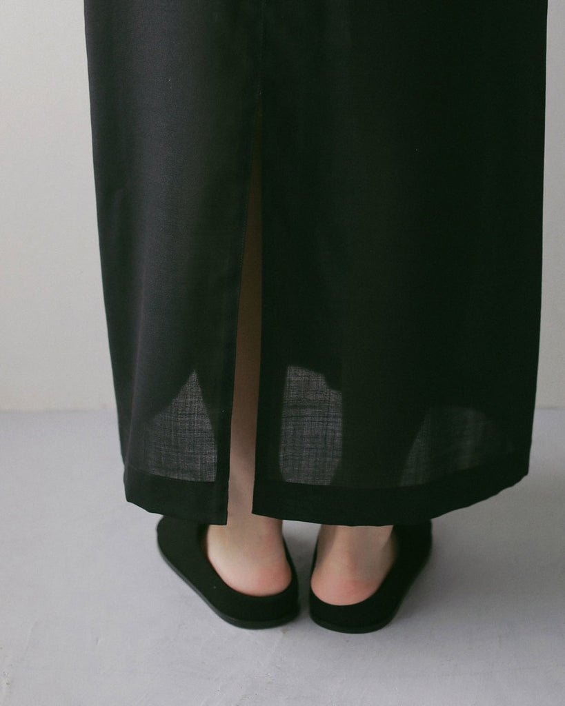 【anuke 2027 SS】Woolchambray Sleeveless Onepiece - 4月下旬頃発送 - Champdelarose