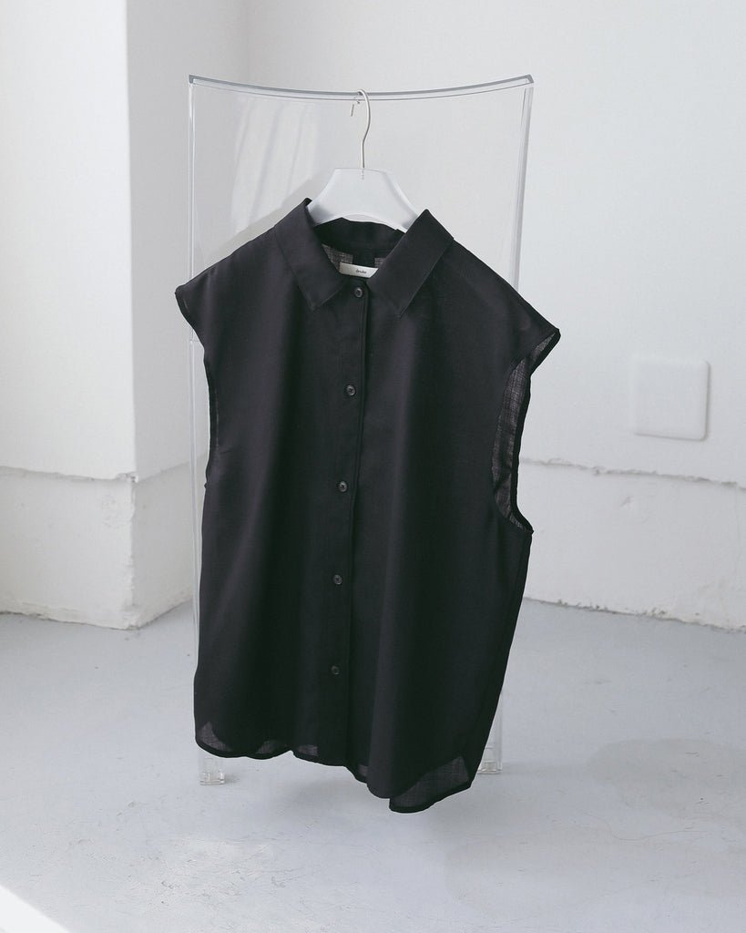 【anuke 2027 SS】Woolchambray Sleeveless Shirts - 4月下旬頃発送 - Champdelarose