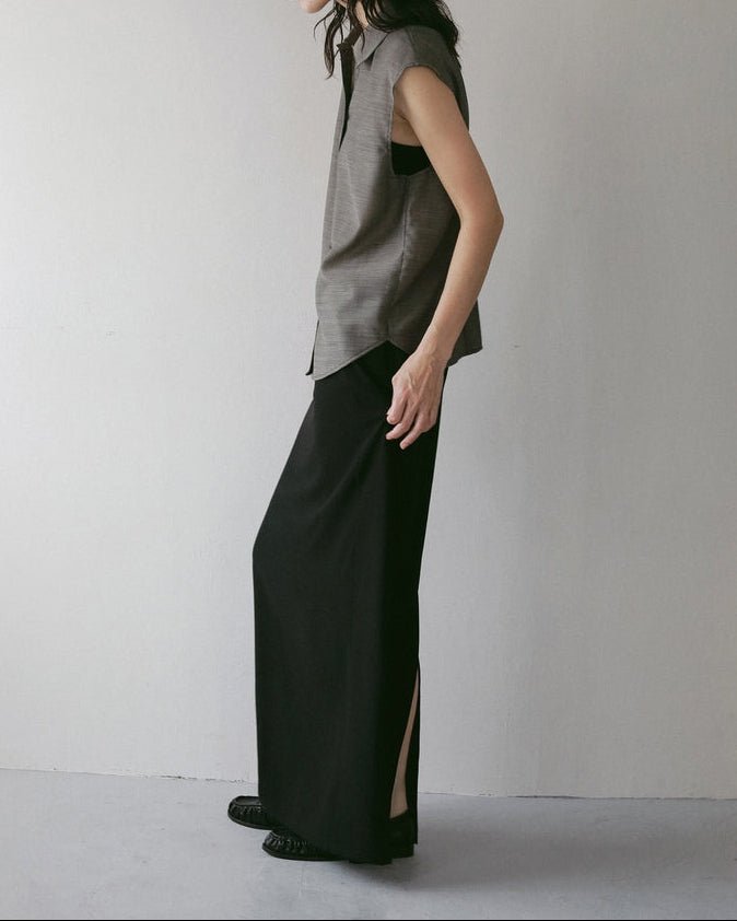 【anuke 2027 SS】Woolchambray Sleeveless Shirts - 4月下旬頃発送 - Champdelarose