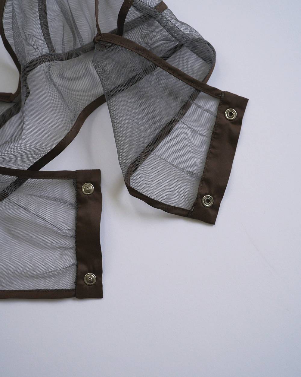 【anuke 26 SPRING / SUMMER】Bicolor Tulle Bratop - Champdelarose