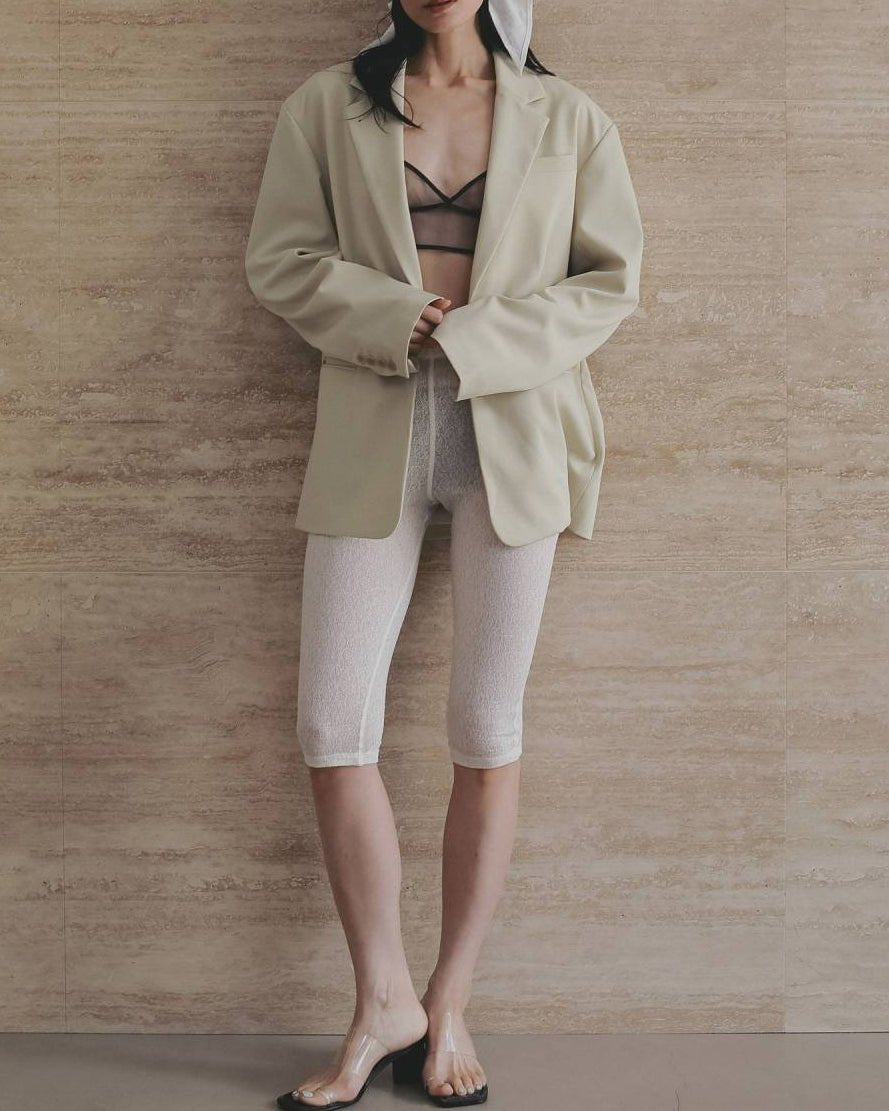 【anuke 26 SPRING / SUMMER】Bicolor Tulle Bratop - Champdelarose