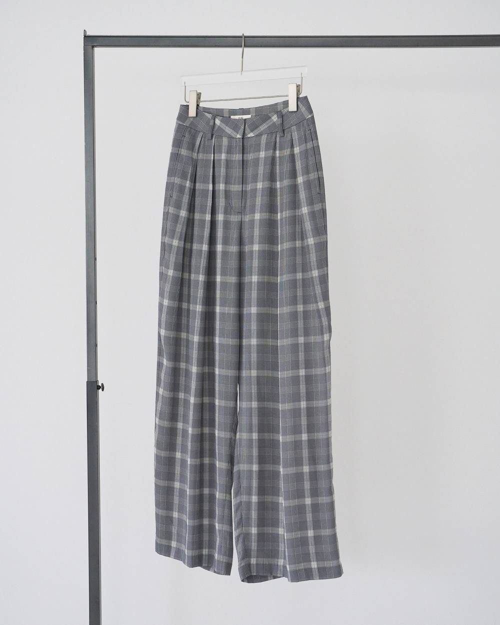 【anuke 26 SPRING / SUMMER】Check Daubletuck Pants - Champdelarose