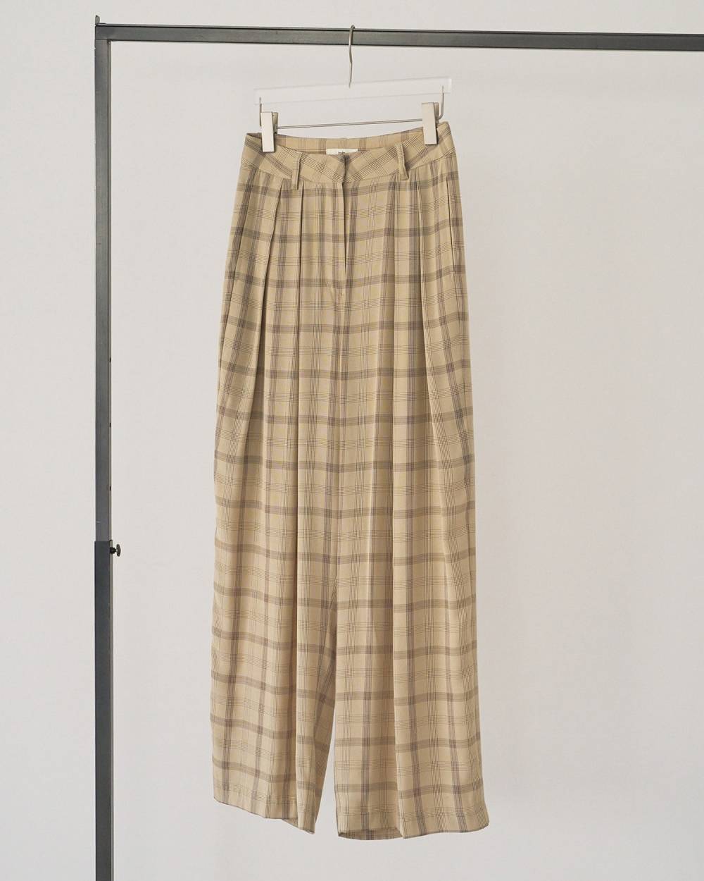 【anuke 26 SPRING / SUMMER】Check Daubletuck Pants - Champdelarose