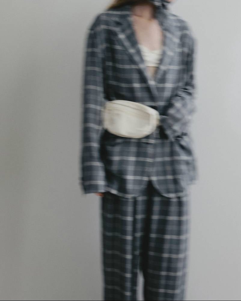 【anuke 26 SPRING / SUMMER】Check Daubletuck Pants - Champdelarose