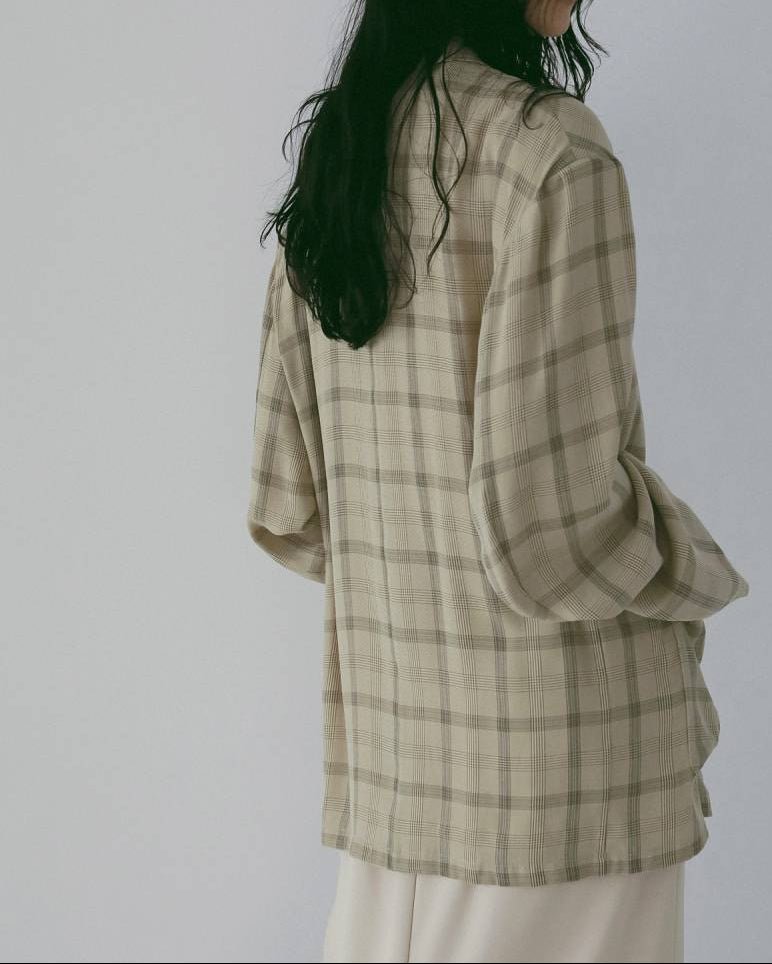 【anuke 26 SPRING / SUMMER】Check Over Jacket - Champdelarose