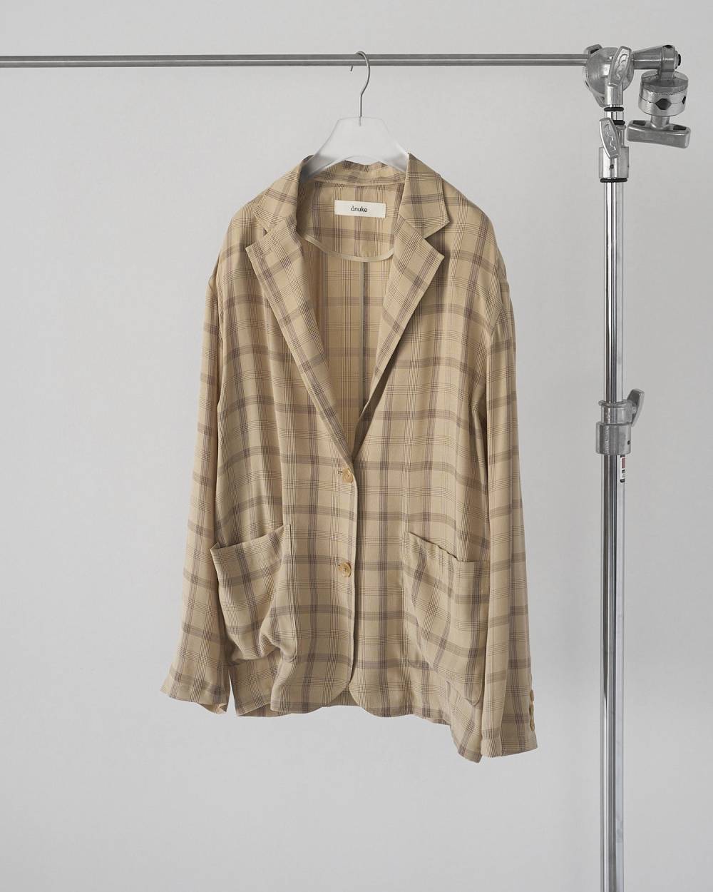 【anuke 26 SPRING / SUMMER】Check Over Jacket - Champdelarose