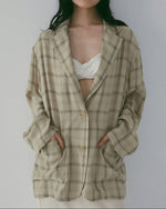 【anuke 26 SPRING / SUMMER】Check Over Jacket - Champdelarose