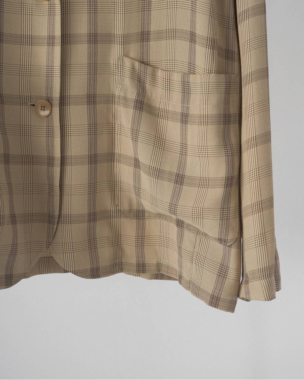 【anuke 26 SPRING / SUMMER】Check Over Jacket - Champdelarose
