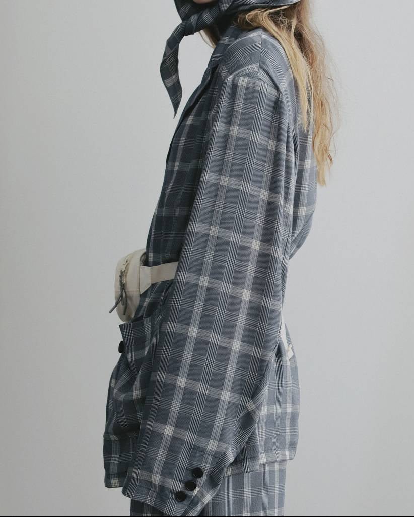 【anuke 26 SPRING / SUMMER】Check Over Jacket - Champdelarose