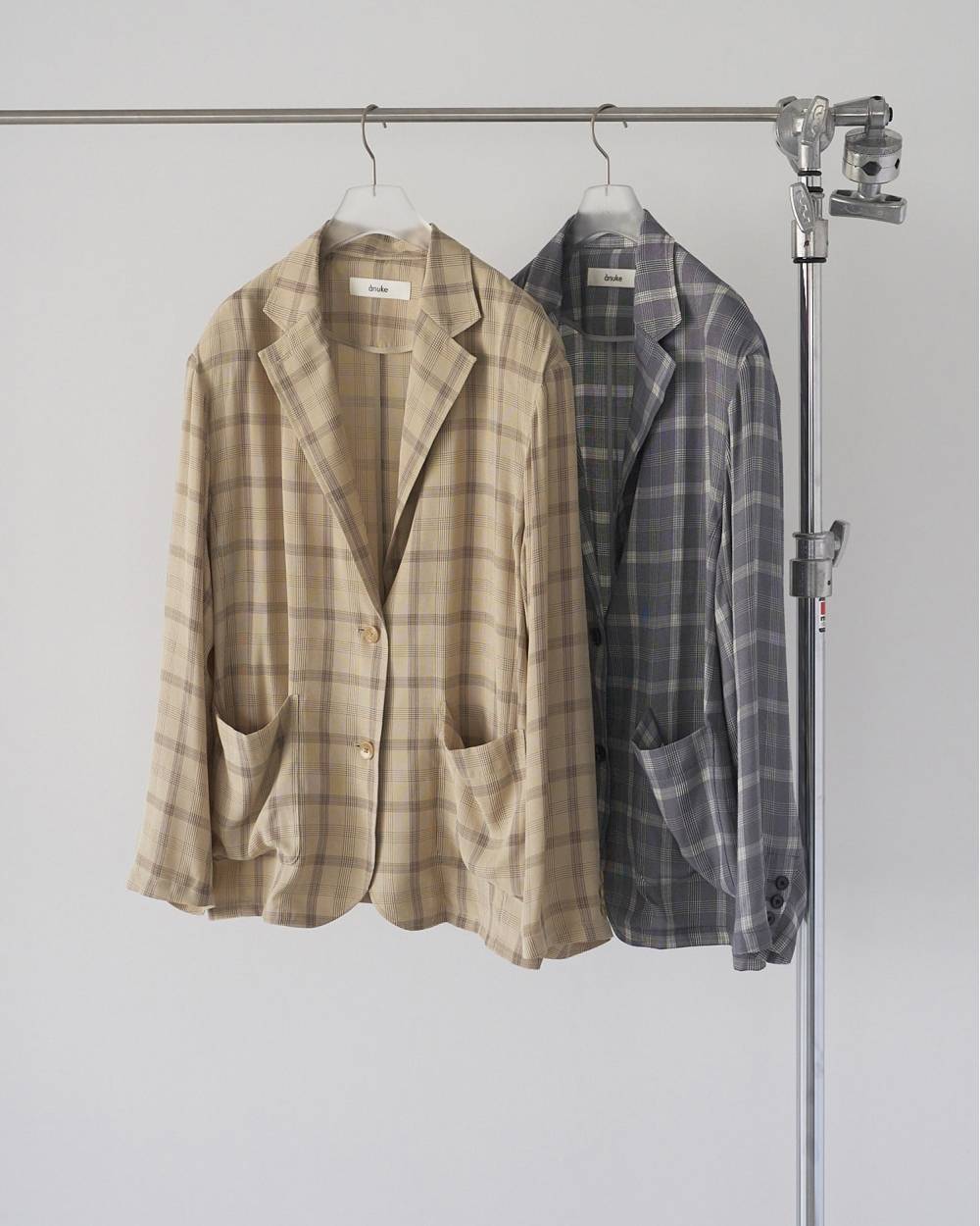 【anuke 26 SPRING / SUMMER】Check Over Jacket - Champdelarose
