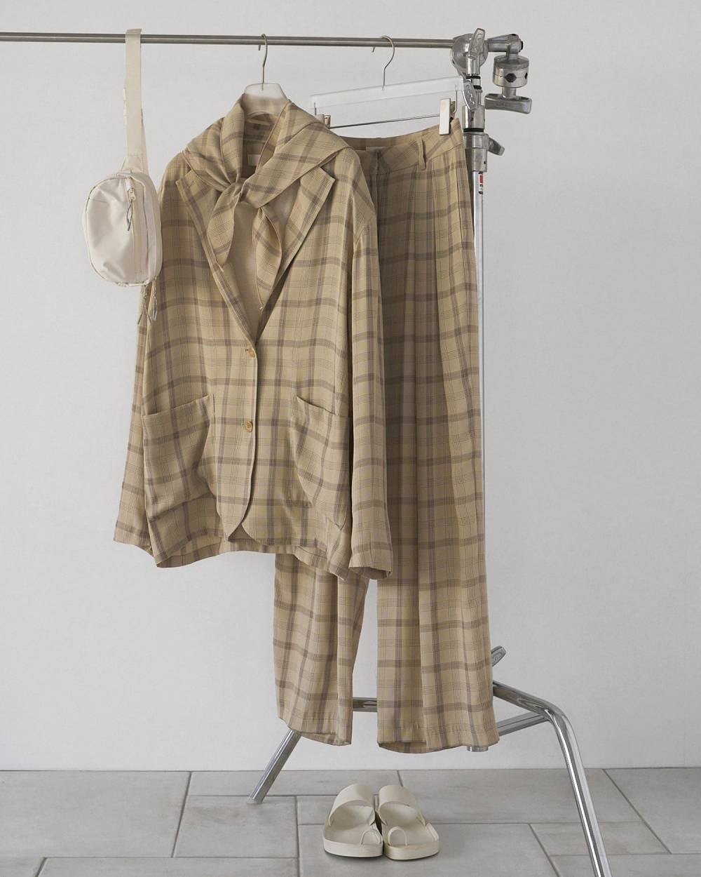 【anuke 26 SPRING / SUMMER】Check Over Jacket - Champdelarose