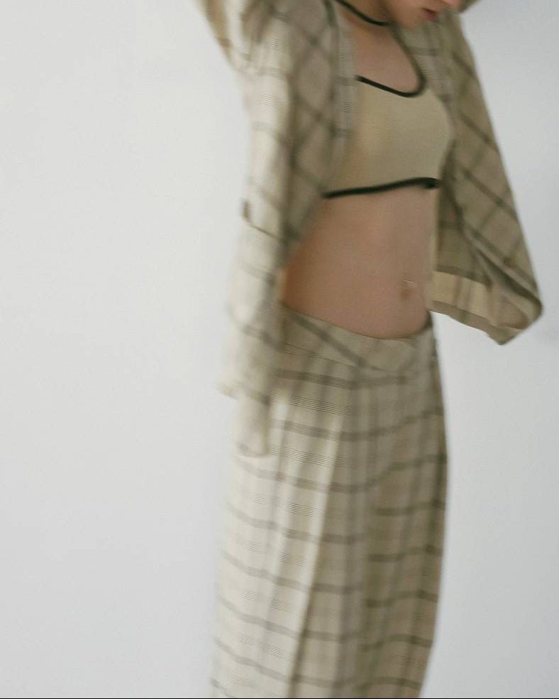 【anuke 26 SPRING / SUMMER】Check Over Jacket - Champdelarose