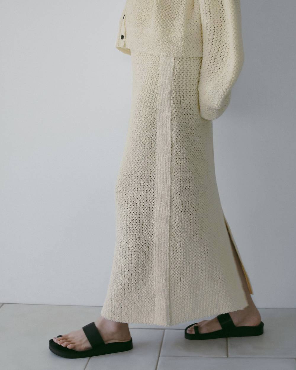 【anuke 26 SPRING / SUMMER】Crochet Knit Skirt - Champdelarose