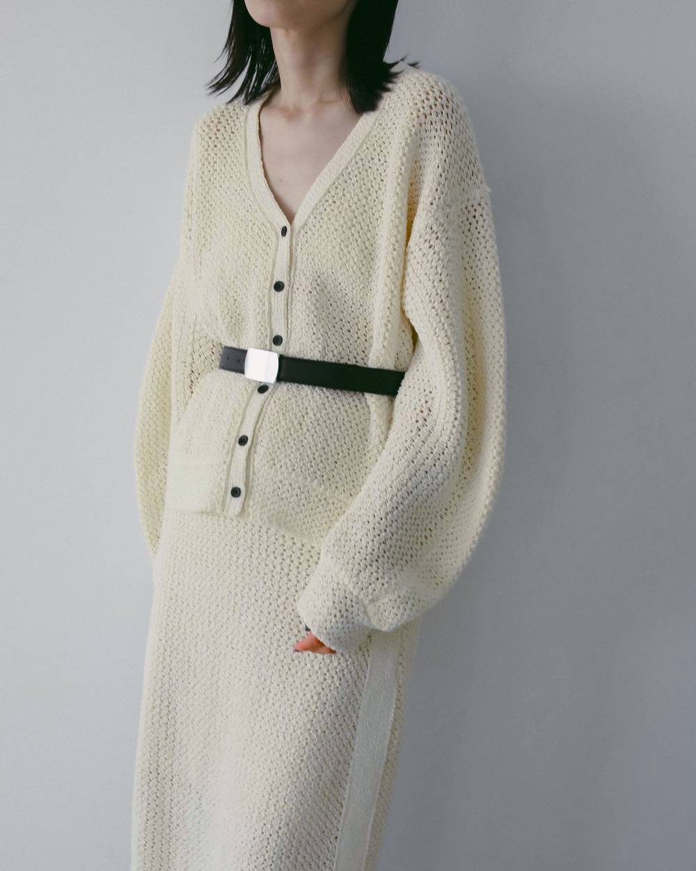 【anuke 26 SPRING / SUMMER】Crochet Knit Skirt - Champdelarose