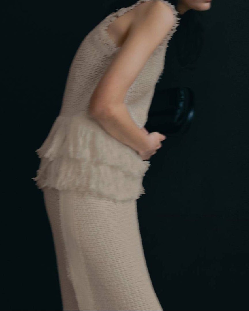 【anuke 26 SPRING / SUMMER】Crochet Knit Skirt - Champdelarose