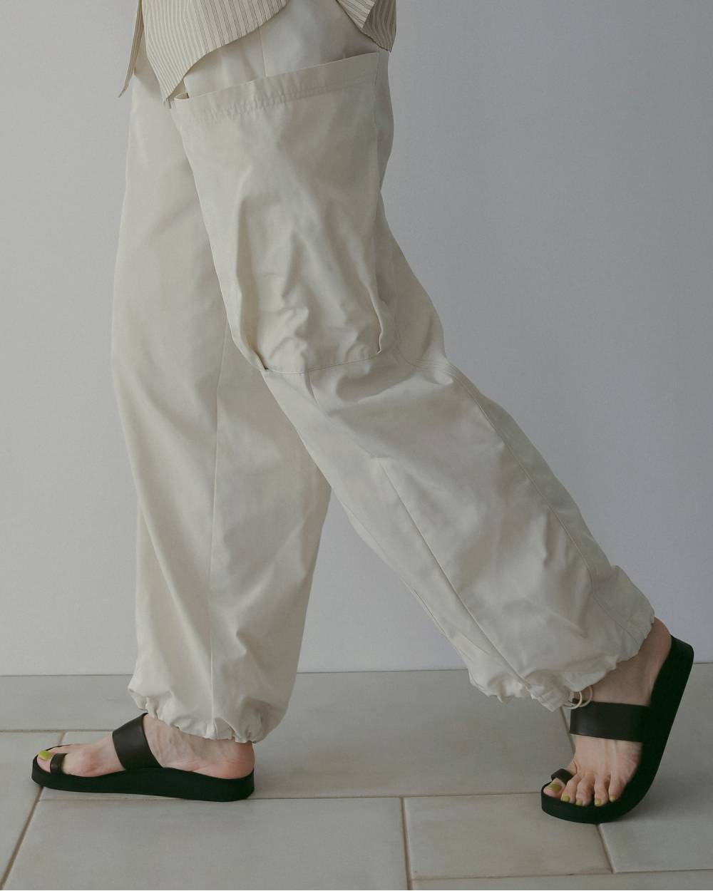 【anuke 26 SPRING / SUMMER】Ecoleather Belt Sandals - Champdelarose