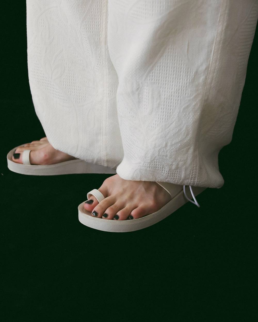 【anuke 26 SPRING / SUMMER】Ecoleather Belt Sandals - Champdelarose