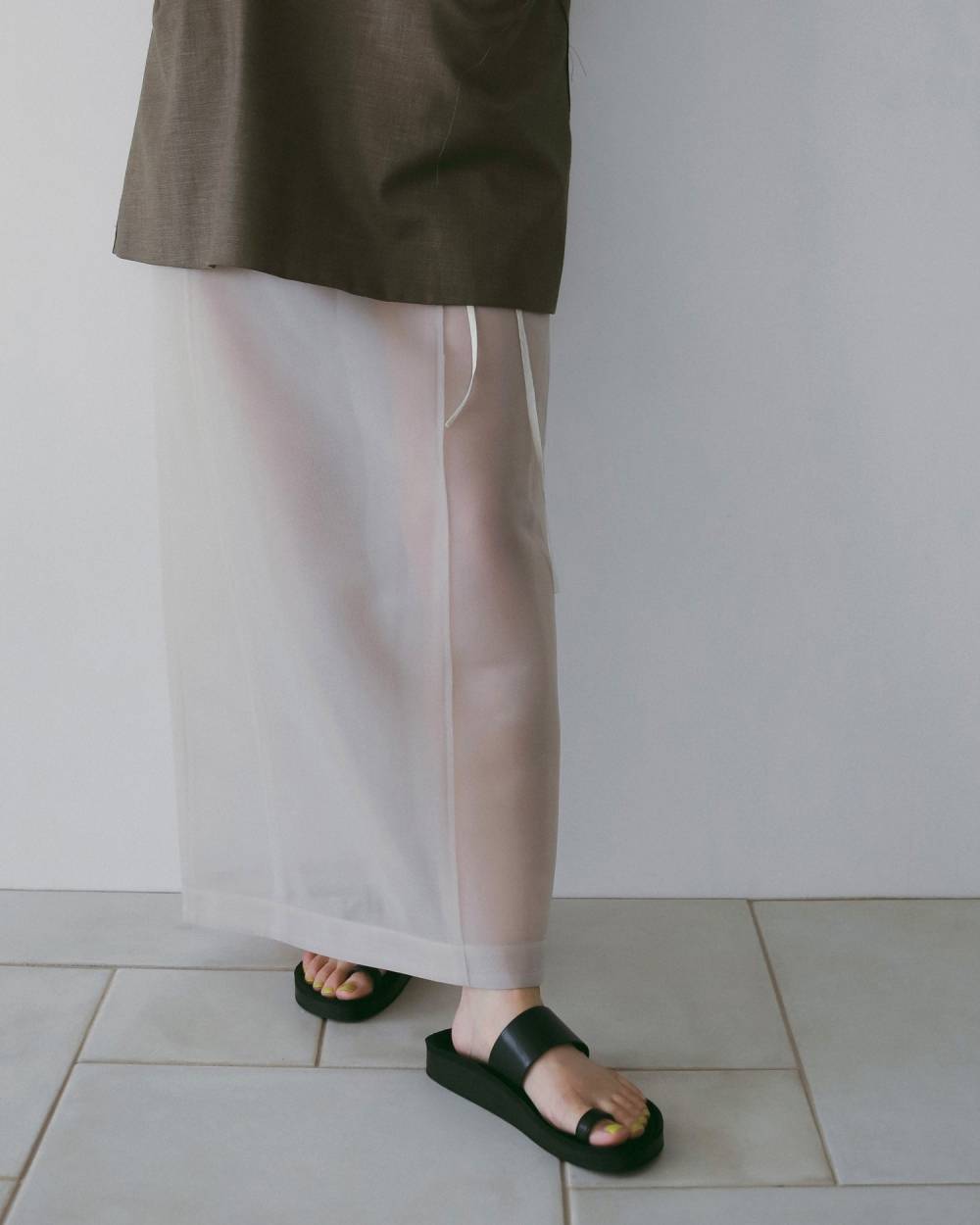 【anuke 26 SPRING / SUMMER】Ecoleather Belt Sandals - Champdelarose