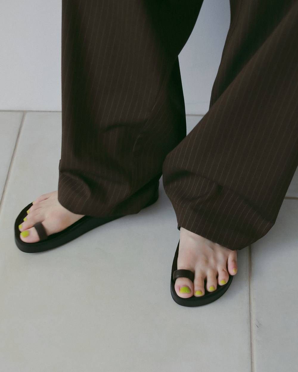 【anuke 26 SPRING / SUMMER】Ecoleather Belt Sandals - Champdelarose
