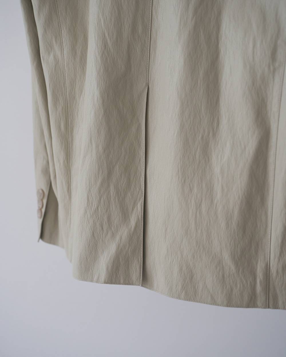 【anuke 26 SPRING / SUMMER】Ecoleather Tailored Jacket - Champdelarose