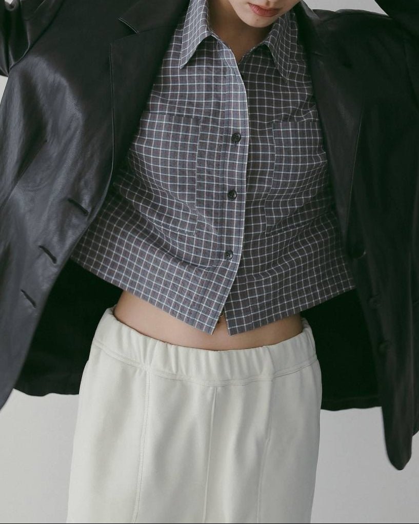 【anuke 26 SPRING / SUMMER】Ecoleather Tailored Jacket - Champdelarose