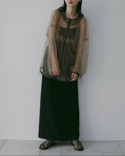 【anuke 26 SPRING / SUMMER】Georgette Pencil Skirt - Champdelarose