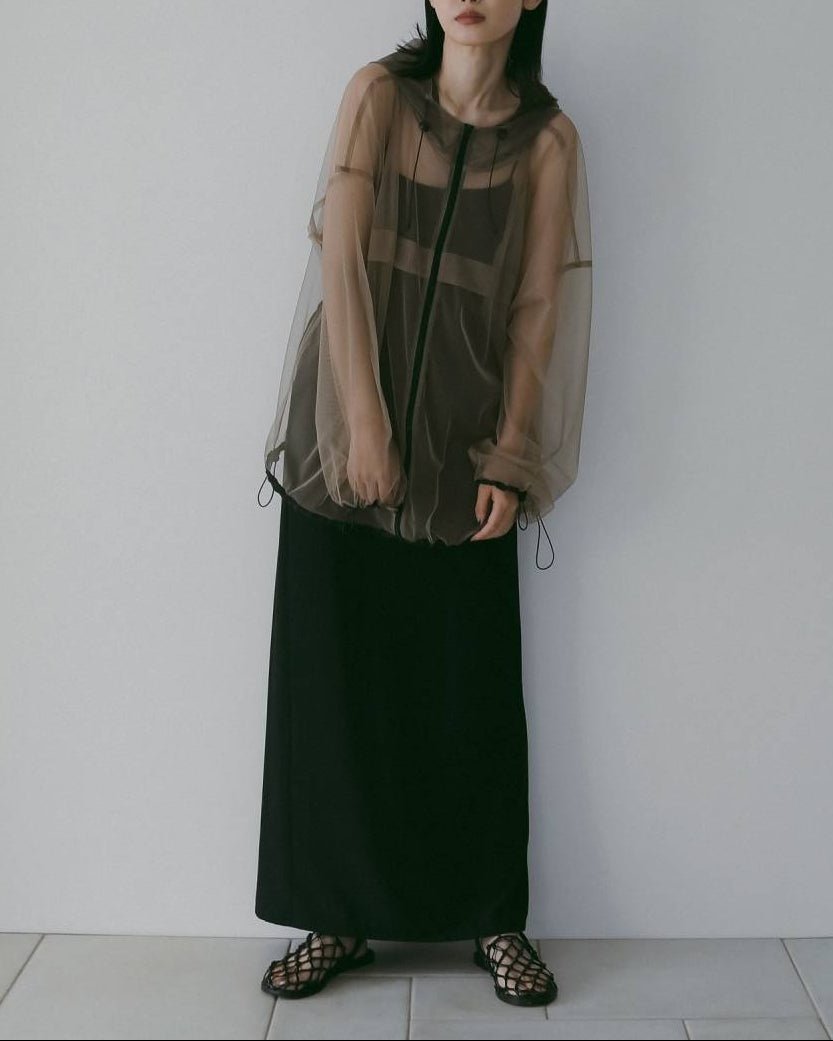 【anuke 26 SPRING / SUMMER】Georgette Pencil Skirt - Champdelarose