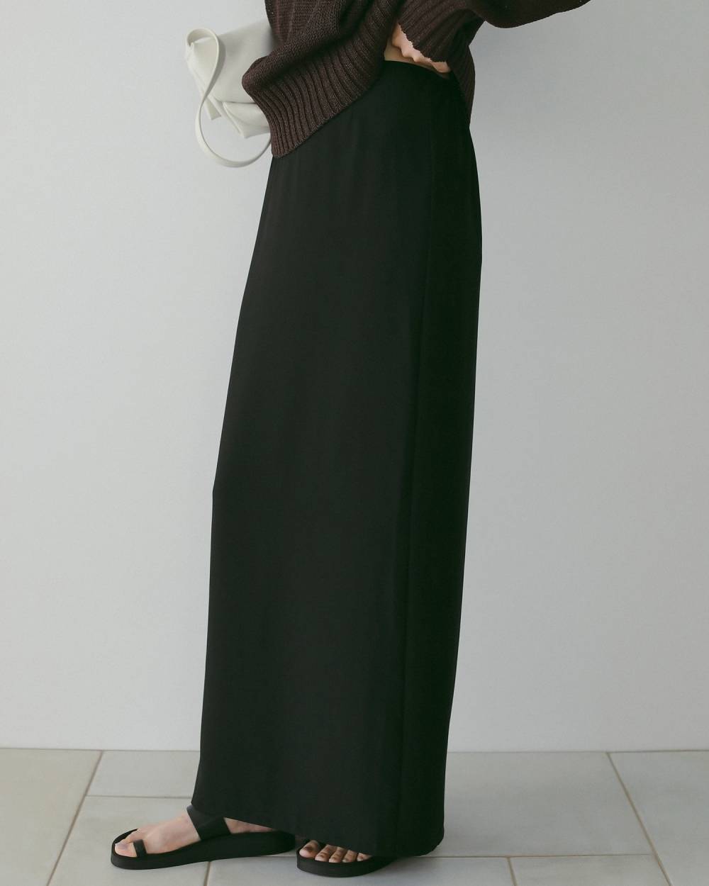 【anuke 26 SPRING / SUMMER】Georgette Pencil Skirt - Champdelarose