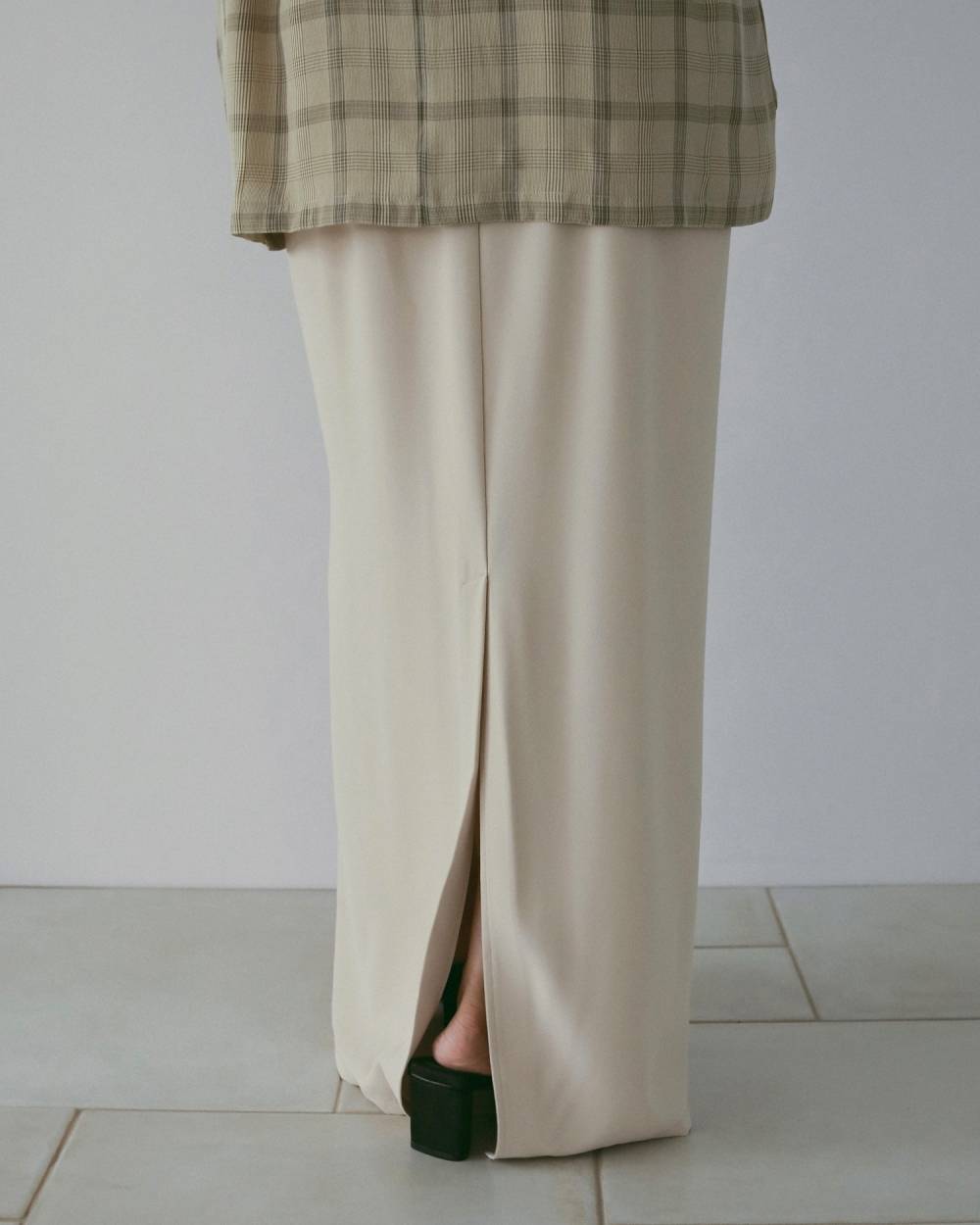 【anuke 26 SPRING / SUMMER】Georgette Pencil Skirt - Champdelarose