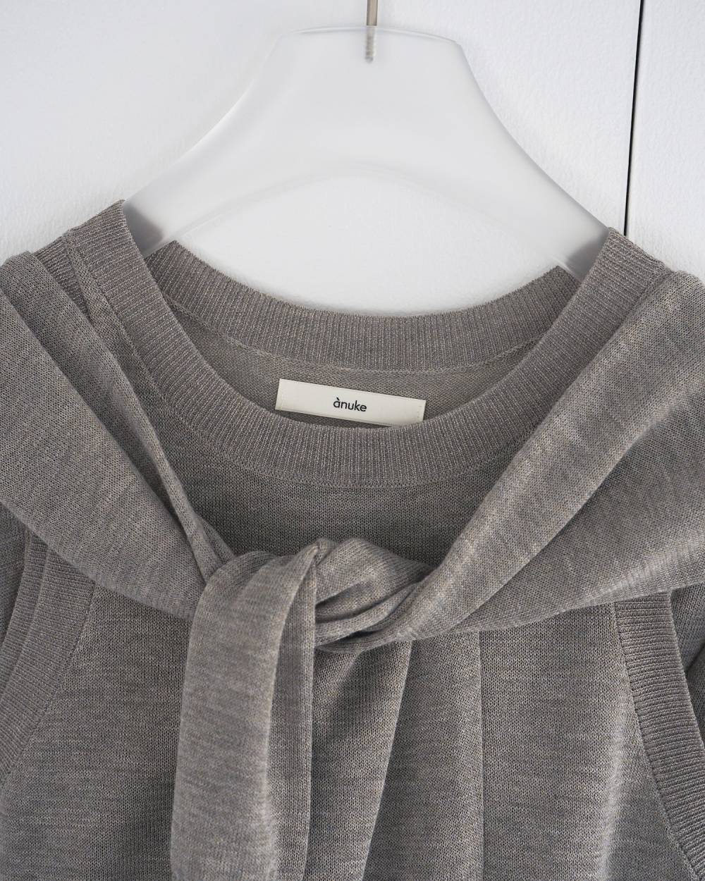 【anuke 26 SPRING / SUMMER】Highgauge Sheer Cardigan - Champdelarose