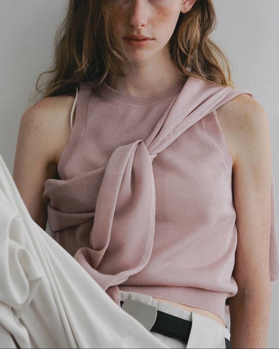 【anuke 26 SPRING / SUMMER】Highgauge Sheer Cardigan - Champdelarose