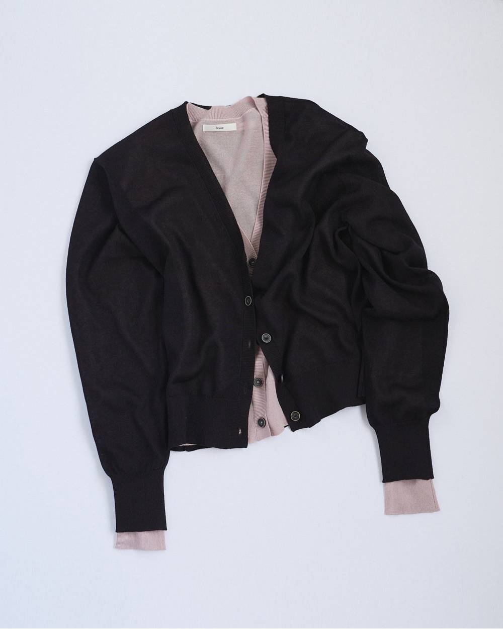 【anuke 26 SPRING / SUMMER】Highgauge Sheer Cardigan - Champdelarose