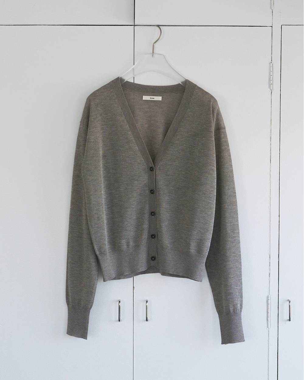 【anuke 26 SPRING / SUMMER】Highgauge Sheer Cardigan - Champdelarose