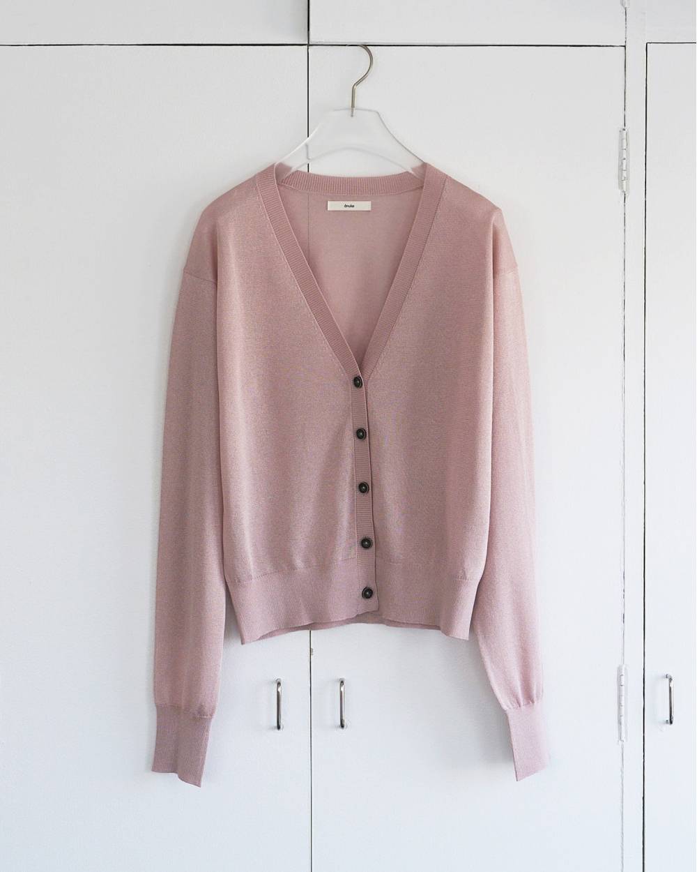 【anuke 26 SPRING / SUMMER】Highgauge Sheer Cardigan - Champdelarose