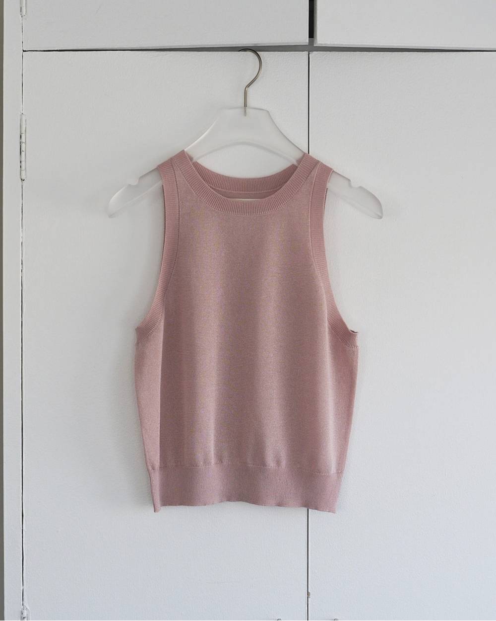 【anuke 26 SPRING / SUMMER】Highgauge Sheer Tanktop - Champdelarose