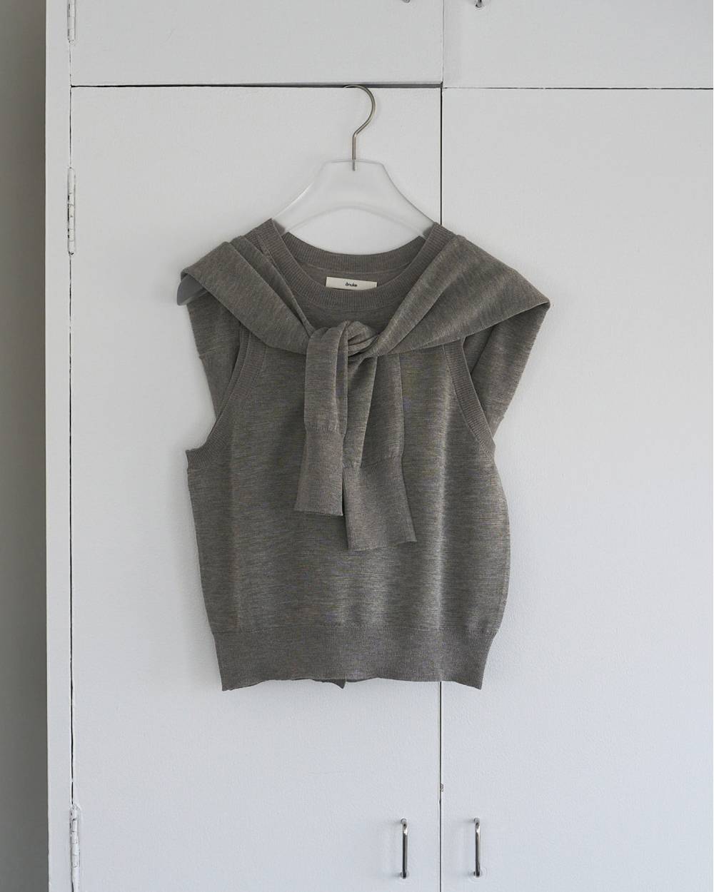 【anuke 26 SPRING / SUMMER】Highgauge Sheer Tanktop - Champdelarose
