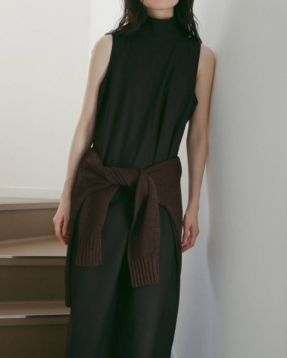 【anuke 26 SPRING / SUMMER】Highneck Sleeveless Onepiece - Champdelarose