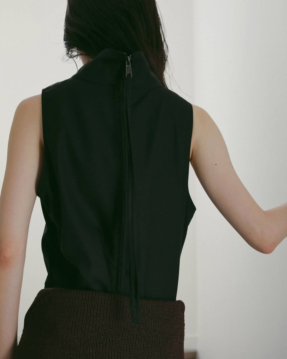 【anuke 26 SPRING / SUMMER】Highneck Sleeveless Onepiece - Champdelarose
