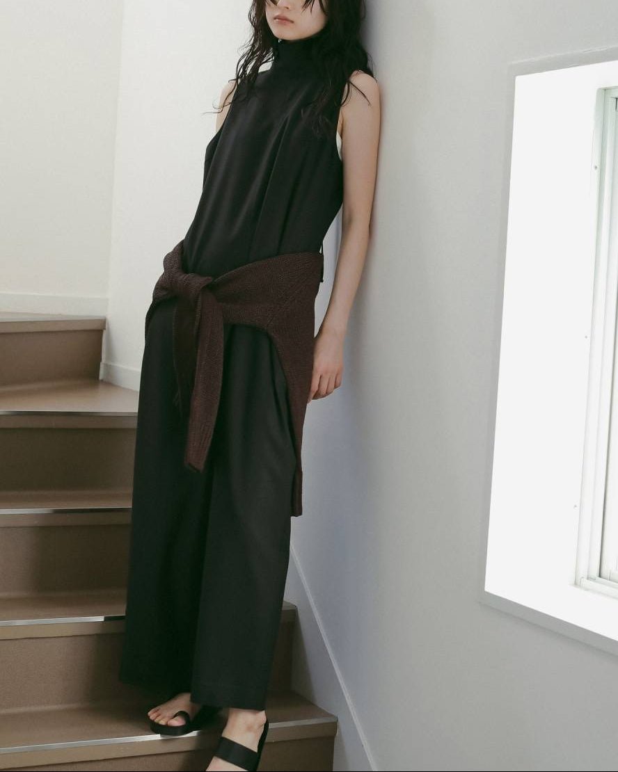 【anuke 26 SPRING / SUMMER】Highneck Sleeveless Onepiece - Champdelarose