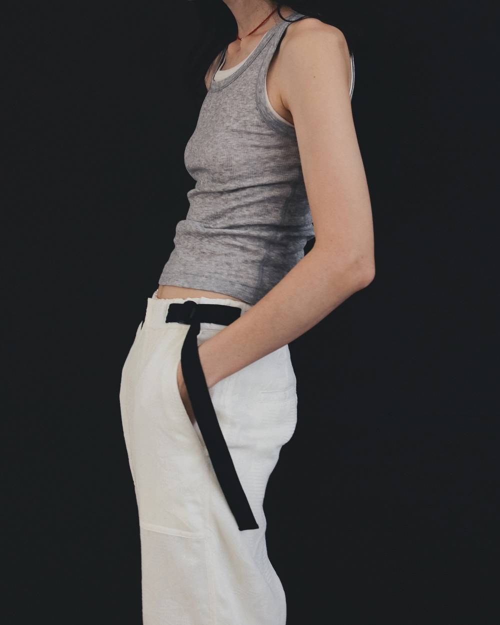 【anuke 26 SPRING / SUMMER】Jacquard Drawstring Pants - Champdelarose