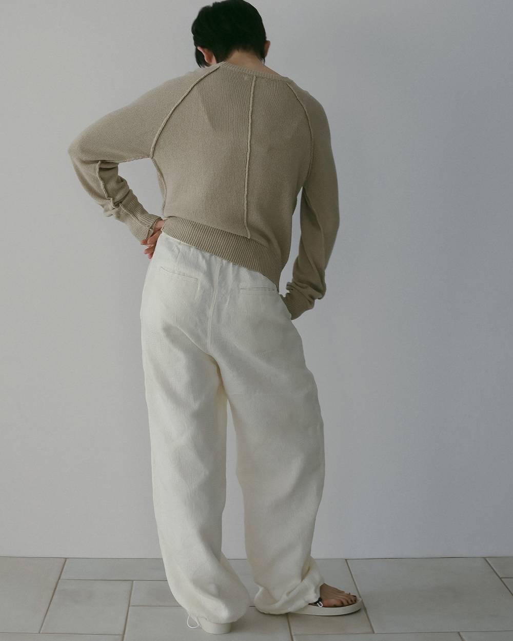 【anuke 26 SPRING / SUMMER】Jacquard Drawstring Pants - Champdelarose