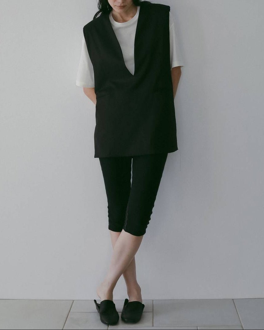 【anuke 26 SPRING / SUMMER】Keyneck Over Vest - Champdelarose