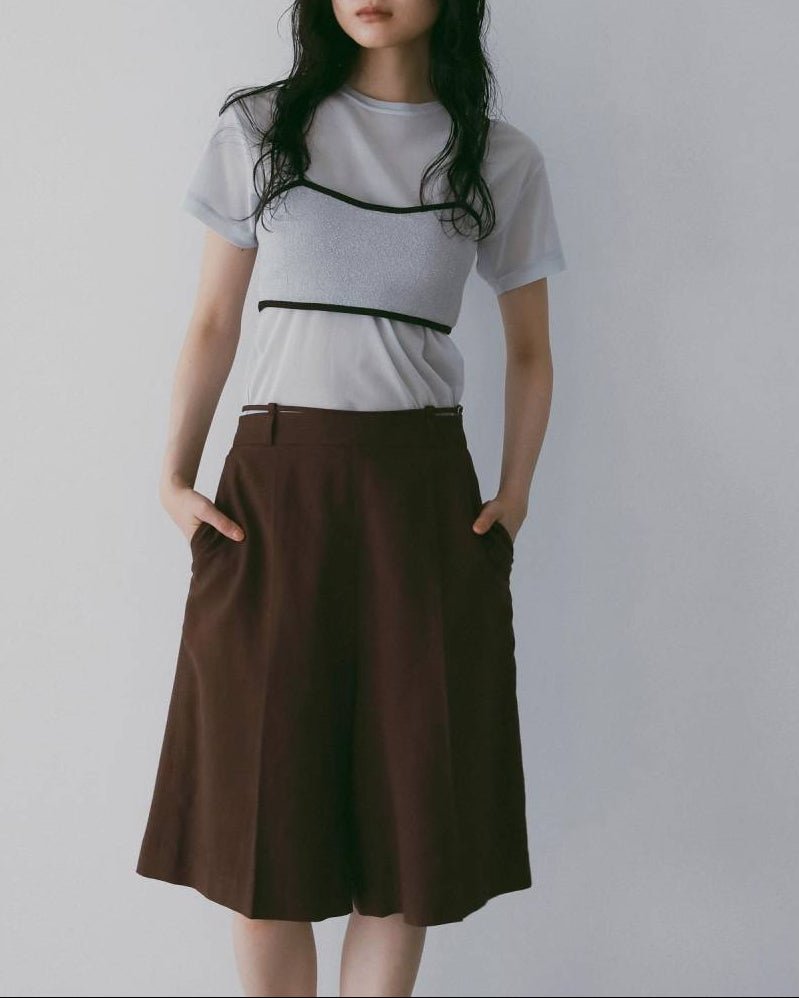 【anuke 26 SPRING / SUMMER】Linen Half Pants - Champdelarose