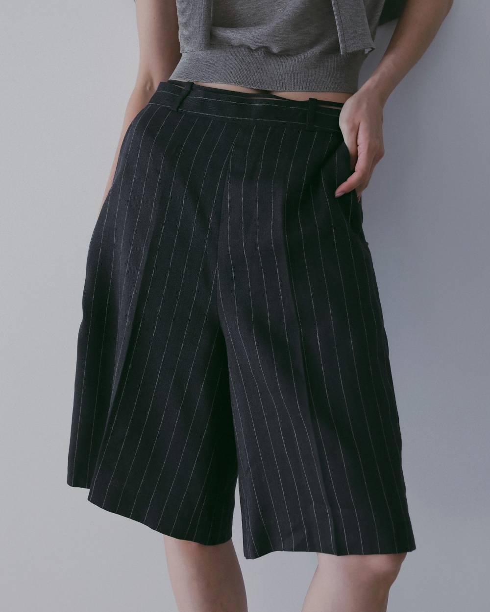 【anuke 26 SPRING / SUMMER】Linen Half Pants - Champdelarose