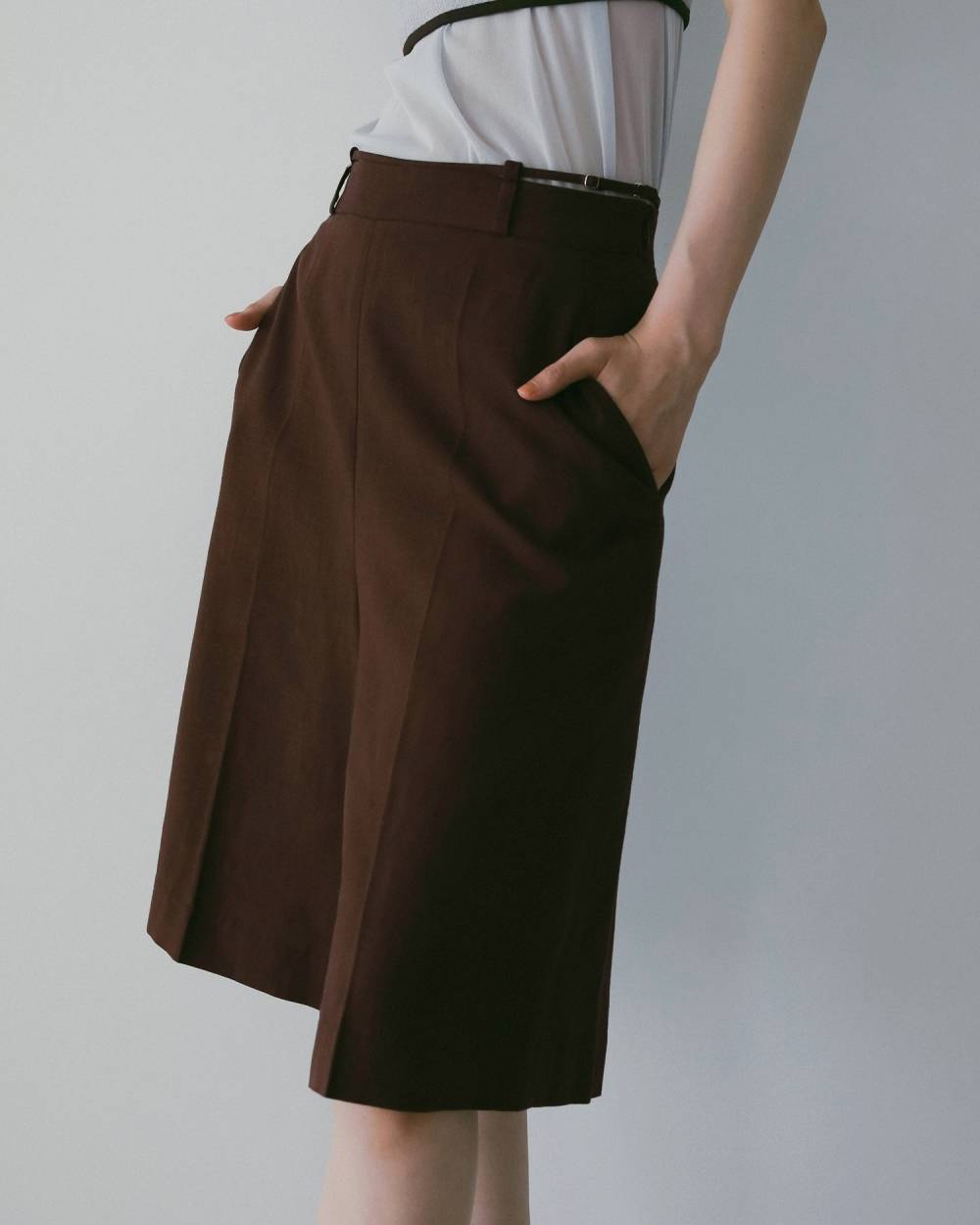 【anuke 26 SPRING / SUMMER】Linen Half Pants - Champdelarose