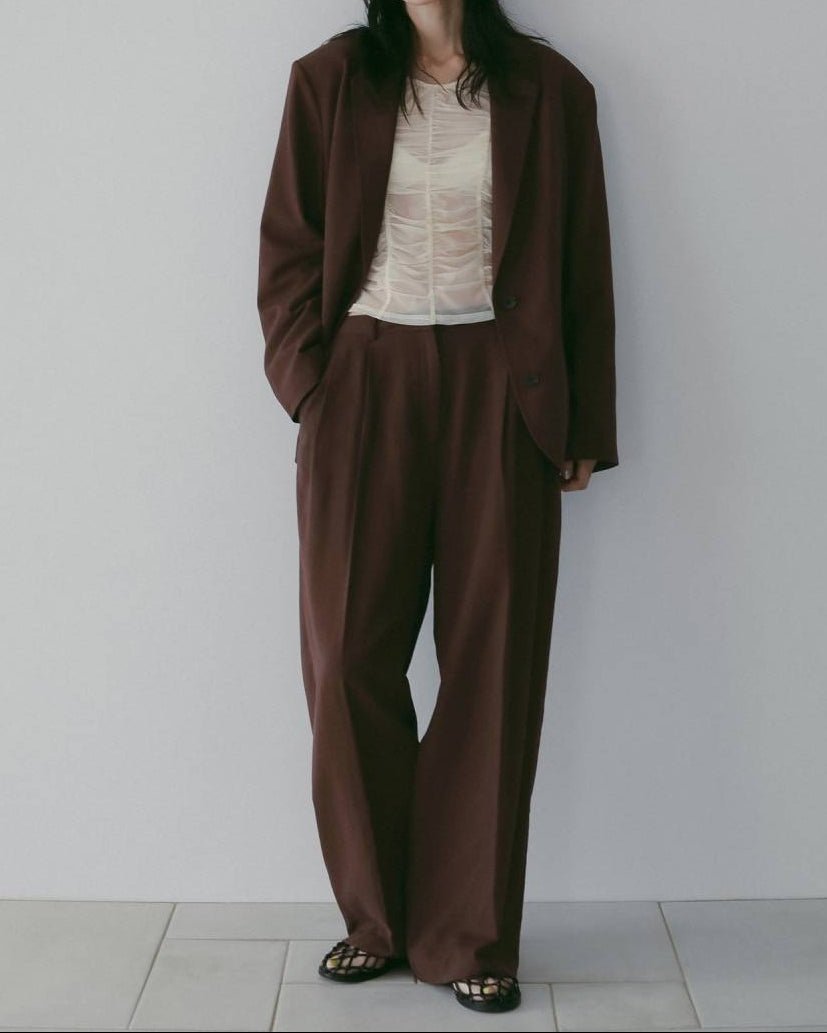 【anuke 26 SPRING / SUMMER】Linen Tuck Pants - Champdelarose