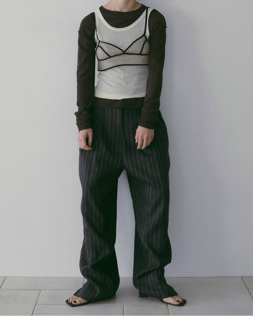 【anuke 26 SPRING / SUMMER】Linen Tuck Pants - Champdelarose